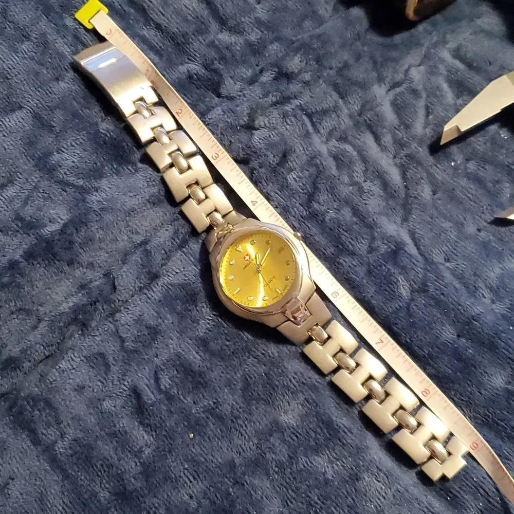 Swiss Navy Gold &‎ Silver Analog Watch